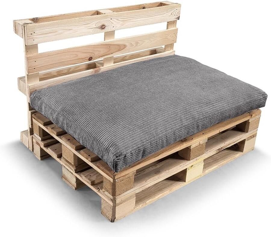 Inovra Tuinbank Zit- en Rugkussens voor Ultiem Comfort en Stijl in Donkergrijs