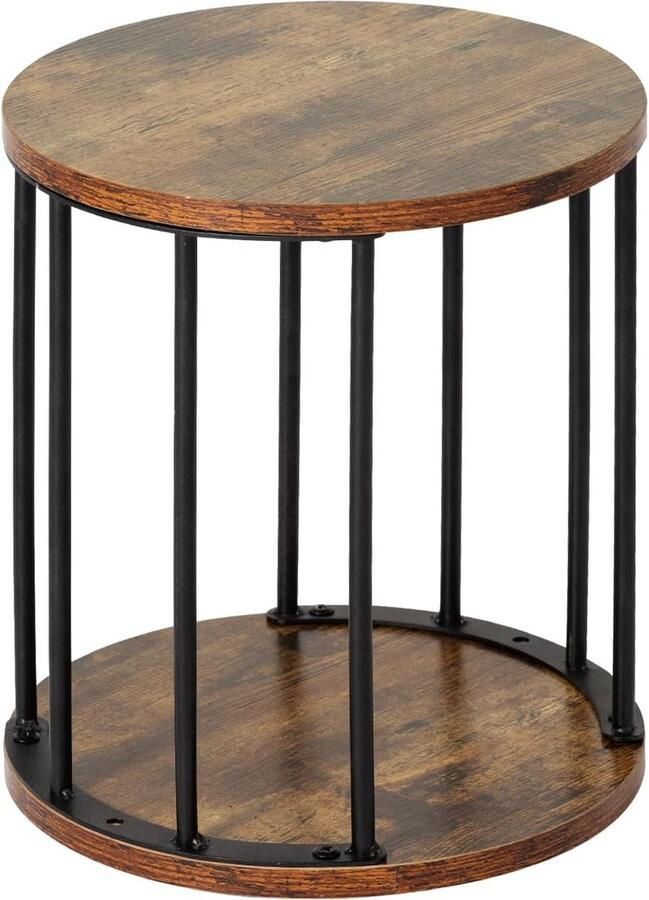 Inovra Veelzijdige Houten Kruk voor Kinderen en Volwassenen Badkamer Keuken Slaapkamer Kantoor 30 x 30 x 34.5 cm