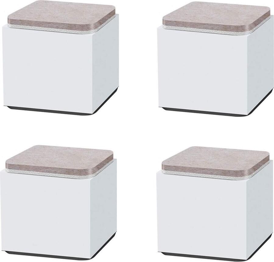 Inovra Verstelbare Meubelverhogers voor Bedden Tafels en Banken Stevige Vierkante Poten voor Extra Opslagruimte