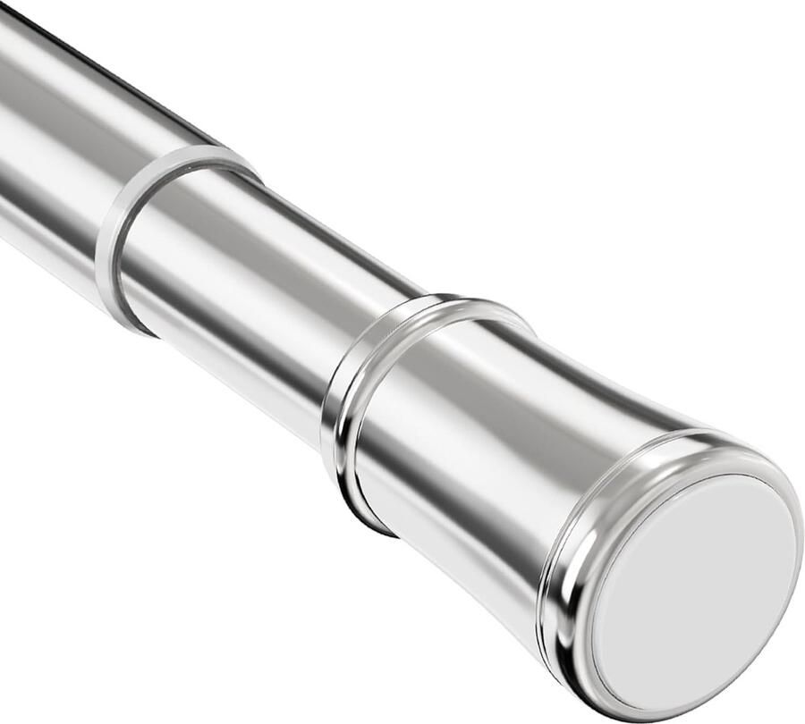 Inovra Verstelbare Telescoop Gordijnstang voor Raam Douche en Kast zonder Boren 50-80 cm Zilver