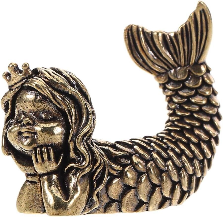 Inovra Vintage stijl zeemeermin messing figuren wooncultuur boekenkast ornamenten met Chinese invloeden