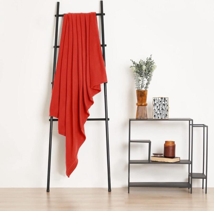 Inovra Warme en Zachte Fleece Deken voor Winter Bank en Kinderen 150 x 200 cm Rood