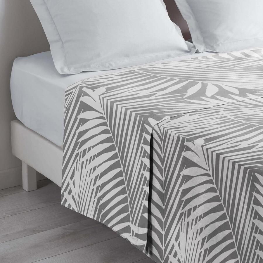 Inovra Zachte Grijze Laken van Hoogwaardige Katoen Voor Dubbel Bed 240x300 cm