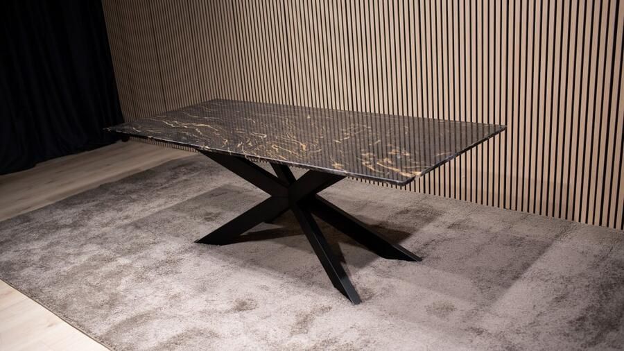 Inrichting op maat Belvedere kwartsiet Eettafel – Rechthoekig 100x195 cm marmer natuursteen luxe-eettafel modern - Foto 2