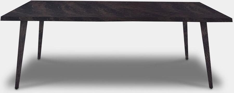 Inrichting op maat Tafel Boomstam Eikenhout Konisch Dark Grey