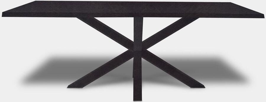 Inrichting op maat Tafel Boomstam eikenhout Matrix hout Night Glow