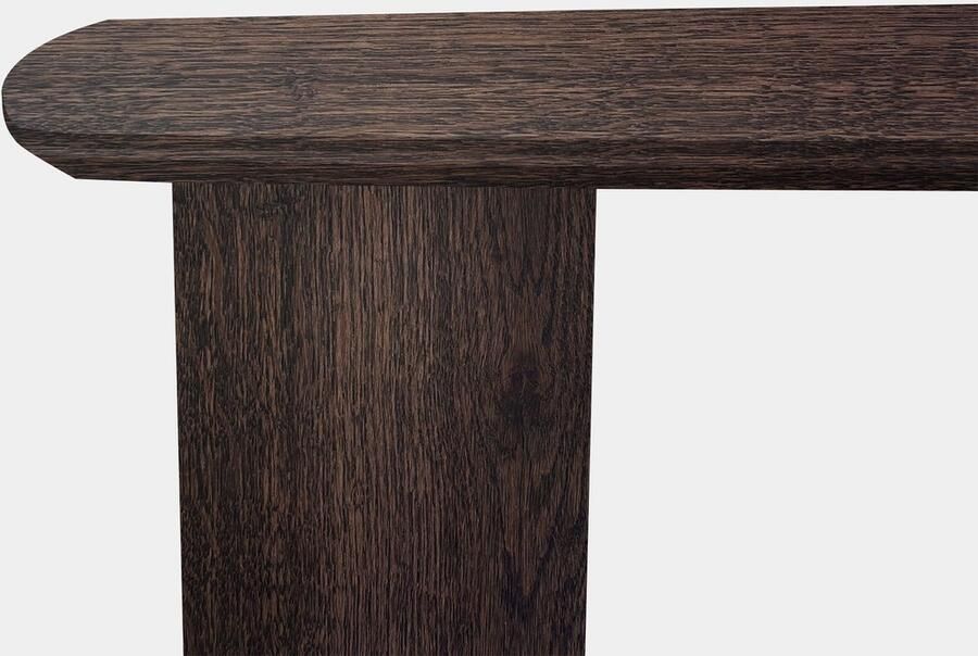 Inrichting op maat Tafel Deens Ovaal Eikenhout Half Rond Dear Brown