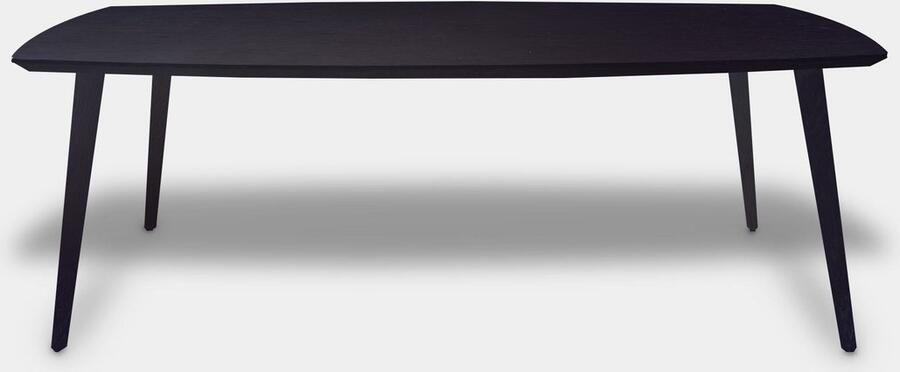 Inrichting op maat Tafel Deens Ovaal Eikenhout Konisch Donker EIken