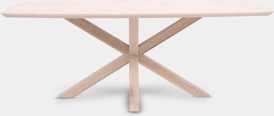 Inrichting op maat Tafel Deens Ovaal eikenhout Matrix hout onbehandeld