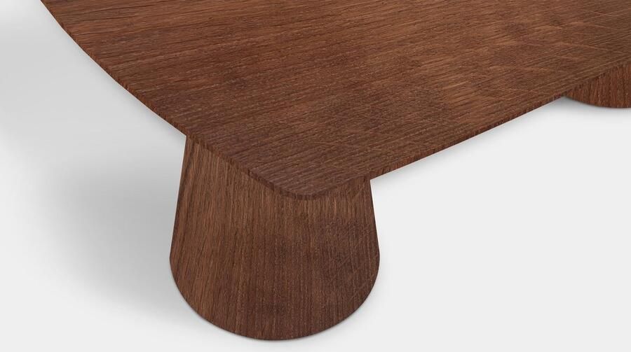 Inrichting op maat Tafel Deens Ovaal Eikenhout Set Kegelpoot Toscane 102