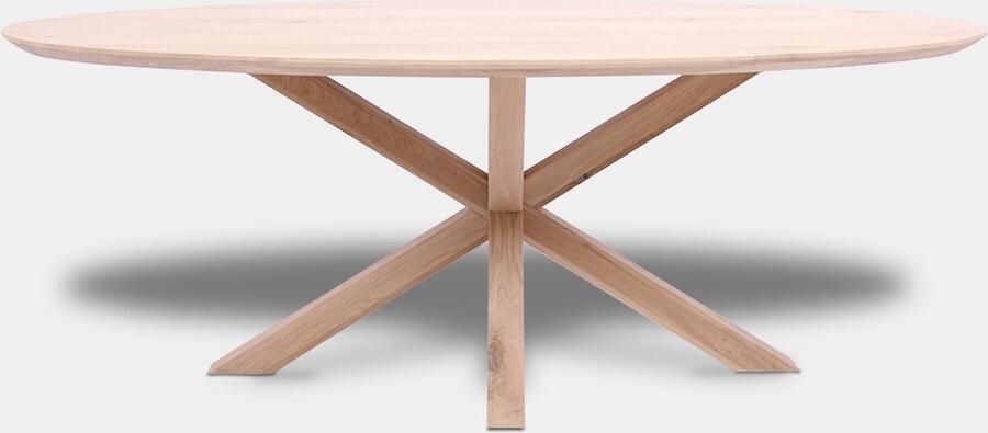 Inrichting op maat Tafel Ovaal Eikenhout Matrix Hout Onbehandeld