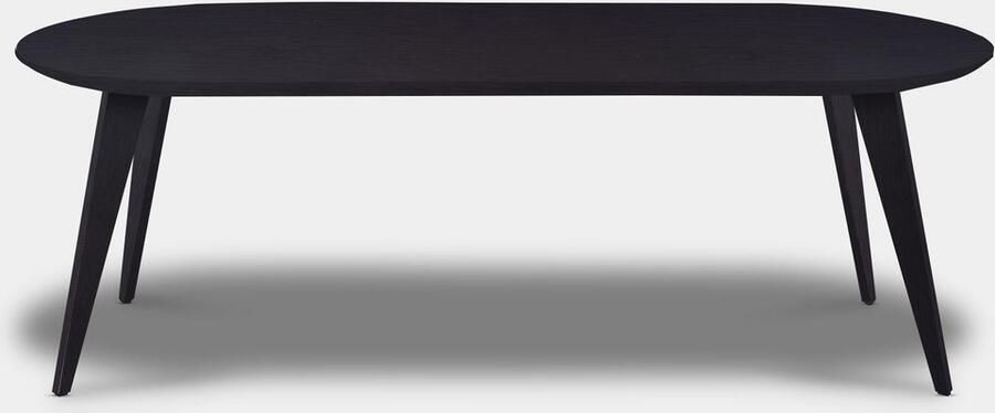 Inrichting op maat Tafel Plat Ovaal Eikenhout Hout Onderstel Donker Eiken