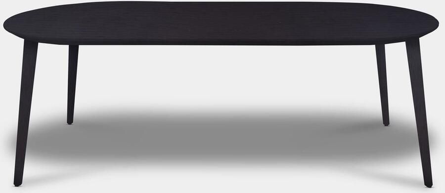 Inrichting op maat Tafel Plat Ovaal Eikenhout Konisch Donker Eiken