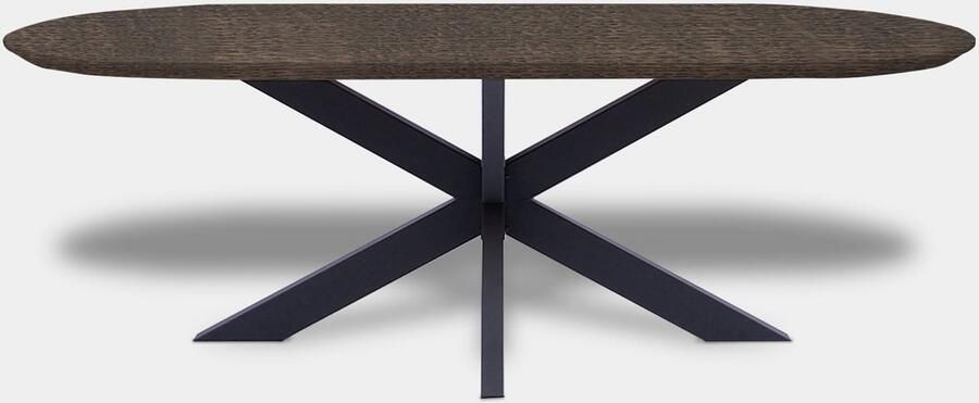 Inrichting op maat Tafel Plat Ovaal Eikenhout Matrix Zand