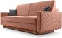 InspireME 3-zitsbank van Velvet voor woonkamer slaapbank sofa met slaapfunctie en opbergruimte moderne bank 3-zits 230x100x80 Slaapbank CALIFORNIA Peach (Kronos 41) - Thumbnail 2