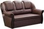 InspireME Bank met slaapfunctie en bedlade woonkamerbank bank met springveer bankstel gestoffeerde bank bedbank klassieke afwerking elegante stiksels veelzijdige bank in kunstleer Sofa Filon F02-3 Bruin (Soft 66) - Thumbnail 2