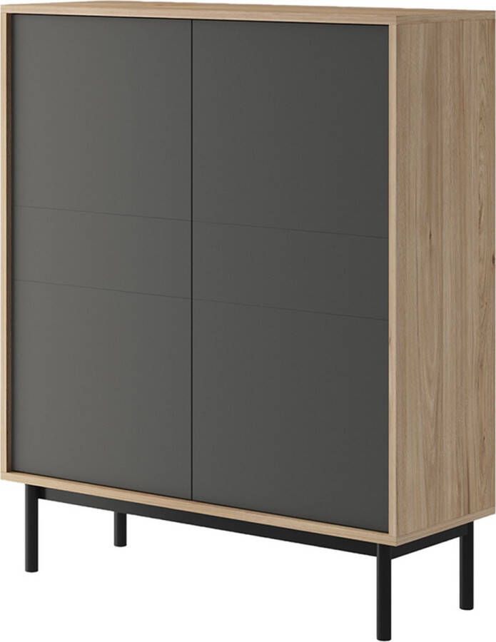 InspireME -Dressoir Kast Moderne Ladekast voor de woonkamer eetkamer- (Breedte 154 Hoogte 126 Diepte 39) KOMMODE CLASIC CKD 104