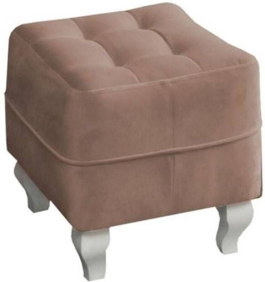 InspireME Pouf Coffre de Rangement Tabouret Pliable Repose-Pieds Gris (LxDxH): 44x54x44 STANFORD (Lichtbruin Amore 57)