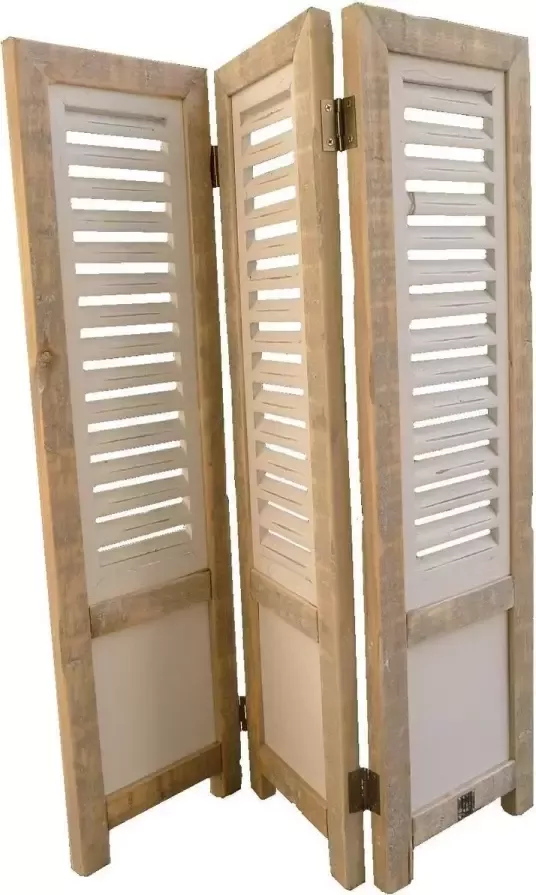 Inspiring Minds Raamscherm hout 70 cm landelijke shutter als raam scherm