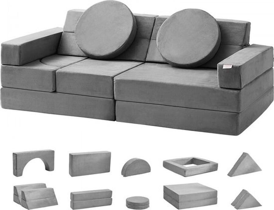 Instinct Play Couch Kids Sofa – Peuter Foam Sofa Bank met Hoge Dichtheid 25D Spons voor Spelen 135x67x47 cm creatief