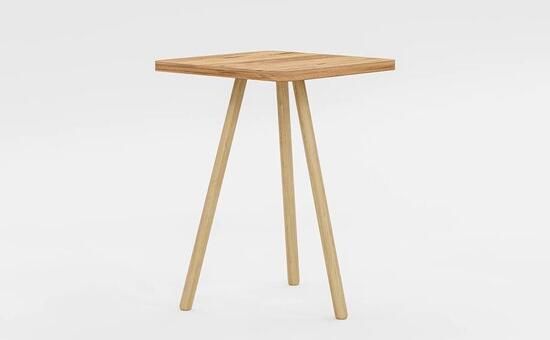 InterGo Bijzettafel Vierkante Nesttafel Enkel Model Pijnboom