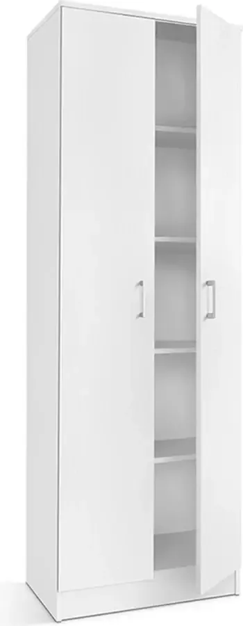 Interiax Opbergkast &apos;Amelie&apos; 2 deuren en 4 legplanken Wit (180x60x40cm) - Foto 1