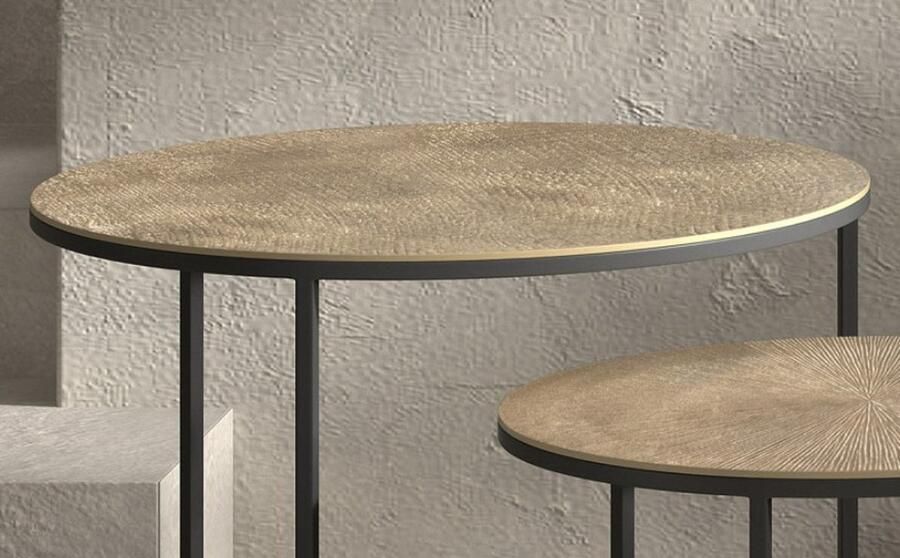 Interia x Bijzettafel 'Matteo' 2-delig Metaal