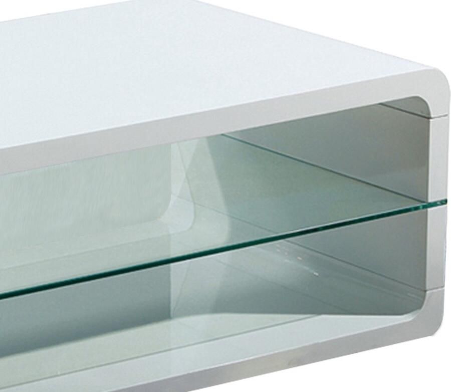 Interiax Salontafel &apos;Viktor&apos; Hoogglans Wit