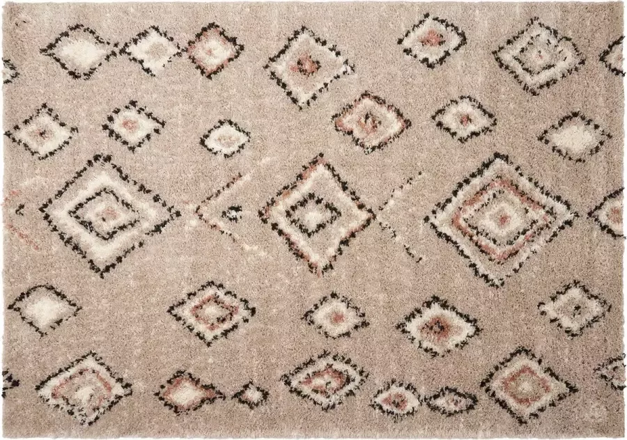 Interieur 05 Berber Vloerkleed Hoogpolig Grijs Beige Ikat Interieur05 Polypropyleen 160 x 230 cm (M)