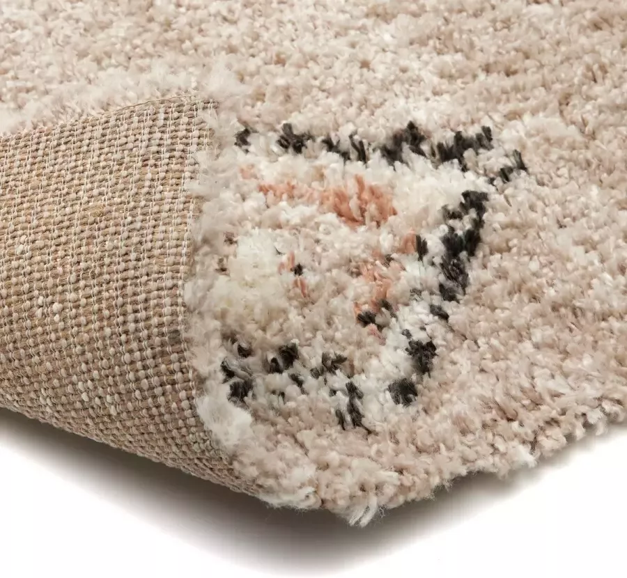 Interieur 05 Berber Vloerkleed Hoogpolig Grijs Beige Ikat Interieur05-80 x 150 cm (XS) Polypropyleen 80 x 150 (XS) - Foto 2