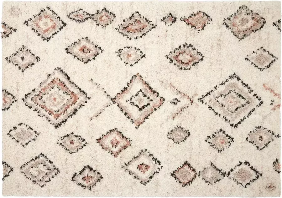 Interieur 05 Berber Vloerkleed Hoogpolig Wit- Ikat Interieur05 Polypropyleen 120 x 170 cm (S)