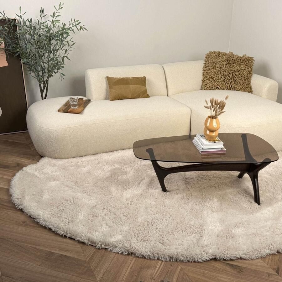 Interieur 05 Hoogpolig Organisch vloerkleed Furr Stone beige Interieur05 160 x 230 cm (M) - Foto 2