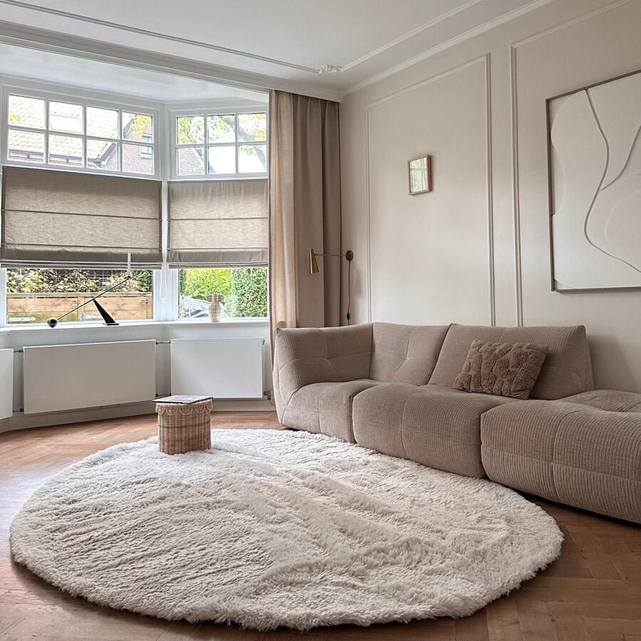 Interieur 05 Hoogpolig Organisch vloerkleed Furr Stone beige Interieur05 200 x 290 cm (L)