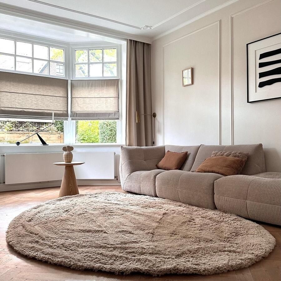 Interieur 05 Hoogpolig Organisch vloerkleed Furr Stone bruin Interieur05 160 x 230 cm (M)