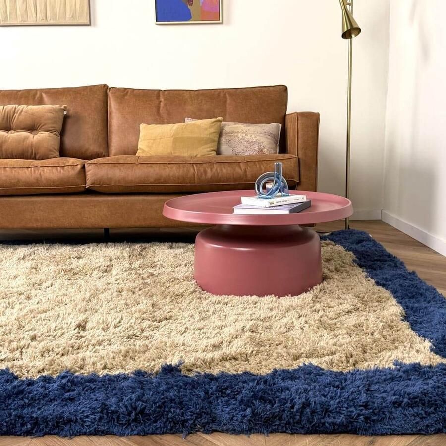 Interieur 05 Hoogpolig vloerkleed Pilo beige blauw polyester Interieur05 200 x 290 cm (L) - Foto 2