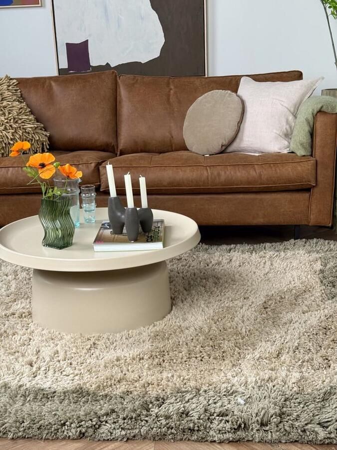 Interieur 05 Hoogpolig vloerkleed Pilo groen beige polyester Interieur05 200 x 290 cm (L) - Foto 2