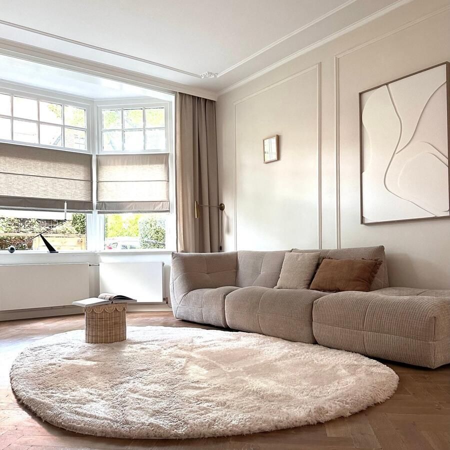 Interieur 05 Organisch hoogpolig vloerkleed Odelia beige wit Interieur05 240 x 330 cm (XL)