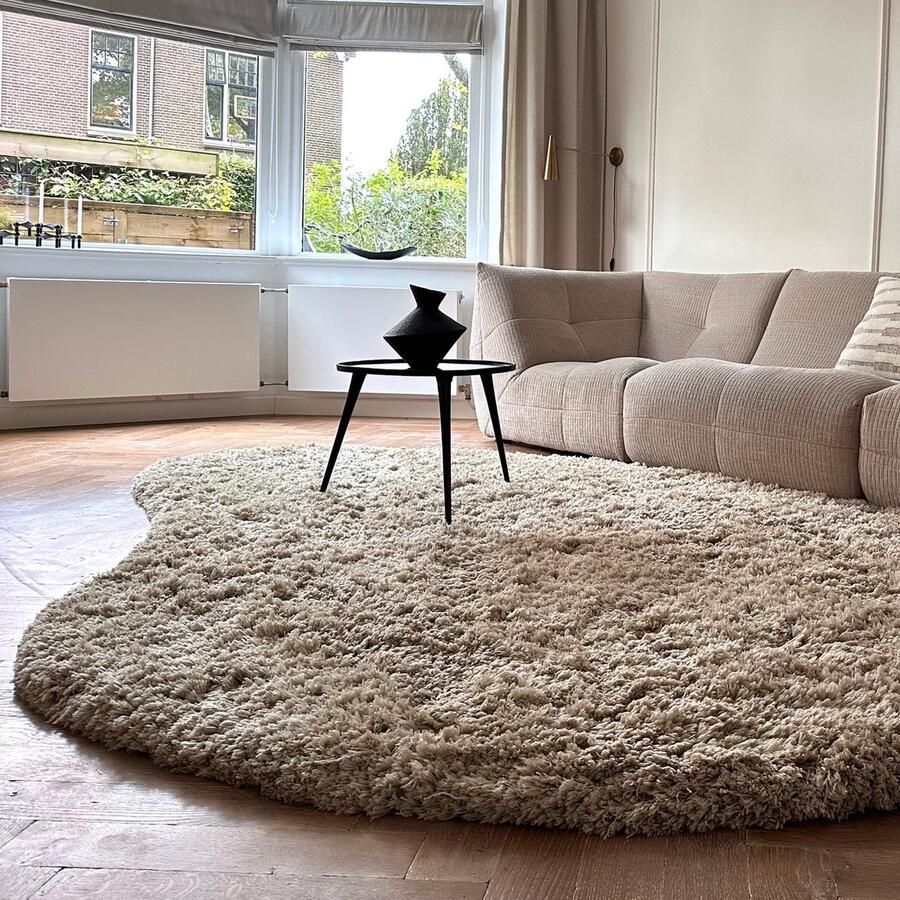 Interieur 05 Organisch Hoogpolig Vloerkleed Pilo Beige Polyester Interieur05 240 x 340 (XL)