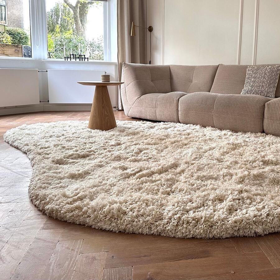 Interieur 05 Organisch Hoogpolig Vloerkleed Pilo Ivoor Wit Polyester Interieur05 240 x 340 (XL)