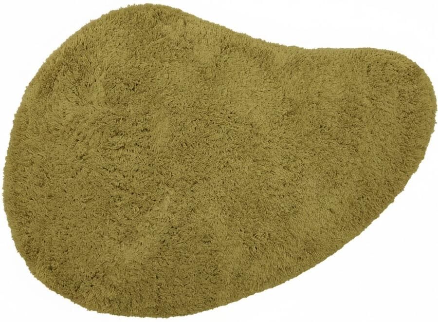 Interieur 05 Organisch hoogpolig vloerkleed Pilo olijfgroen polyester 200 x 290 cm (L)