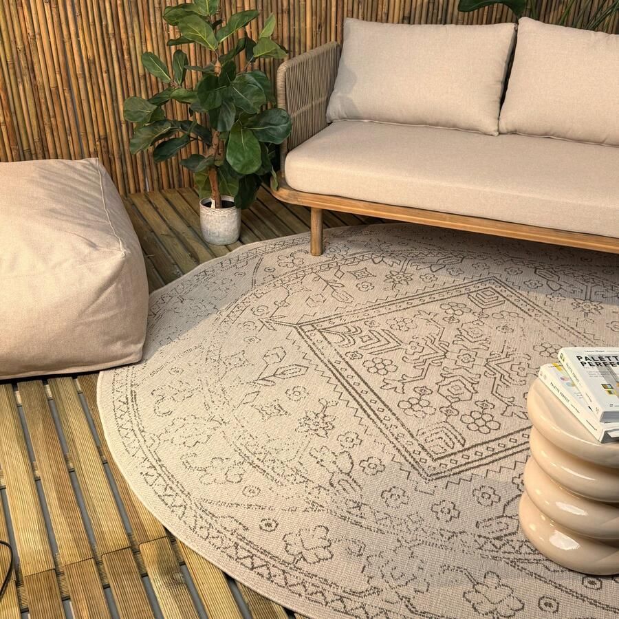 Interieur 05 Rond buitenkleed Nova linnen Interieur05 Rond 240 Ø (XL)