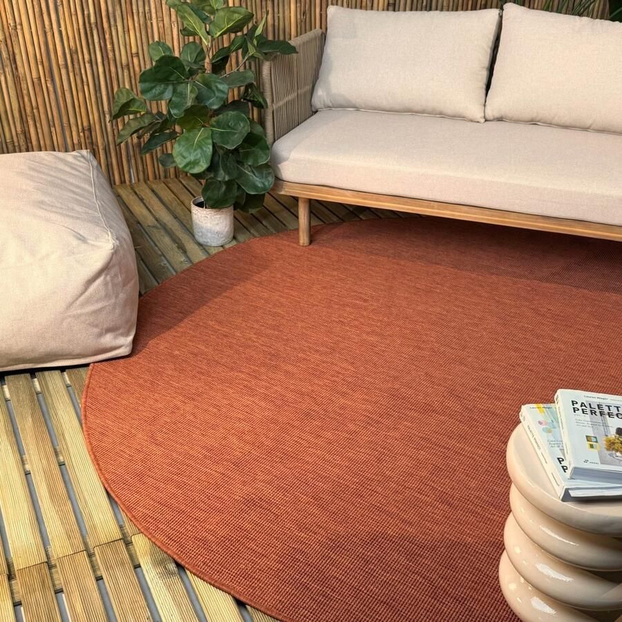 Interieur 05 Rond buitenkleed Tone roest Interieur05 Rond 200 Ø (L)