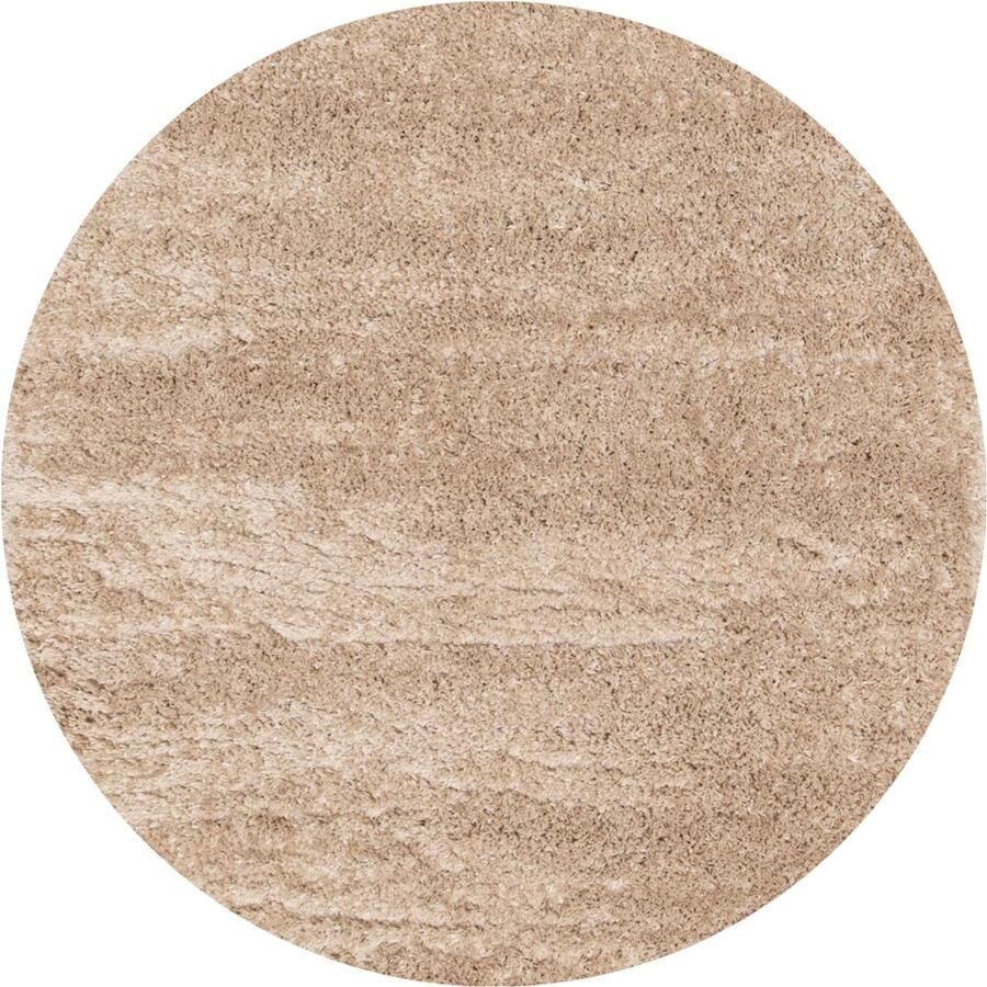 Interieur 05 Rond hoogpolig vloerkleed Fender beige Polyester Rond 240 Ø (XL) - Foto 2