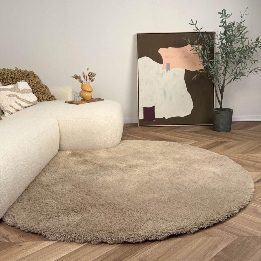 Interieur 05 Rond hoogpolig vloerkleed Furr bruin Interieur05 Rond 160 Ø (M) - Foto 2