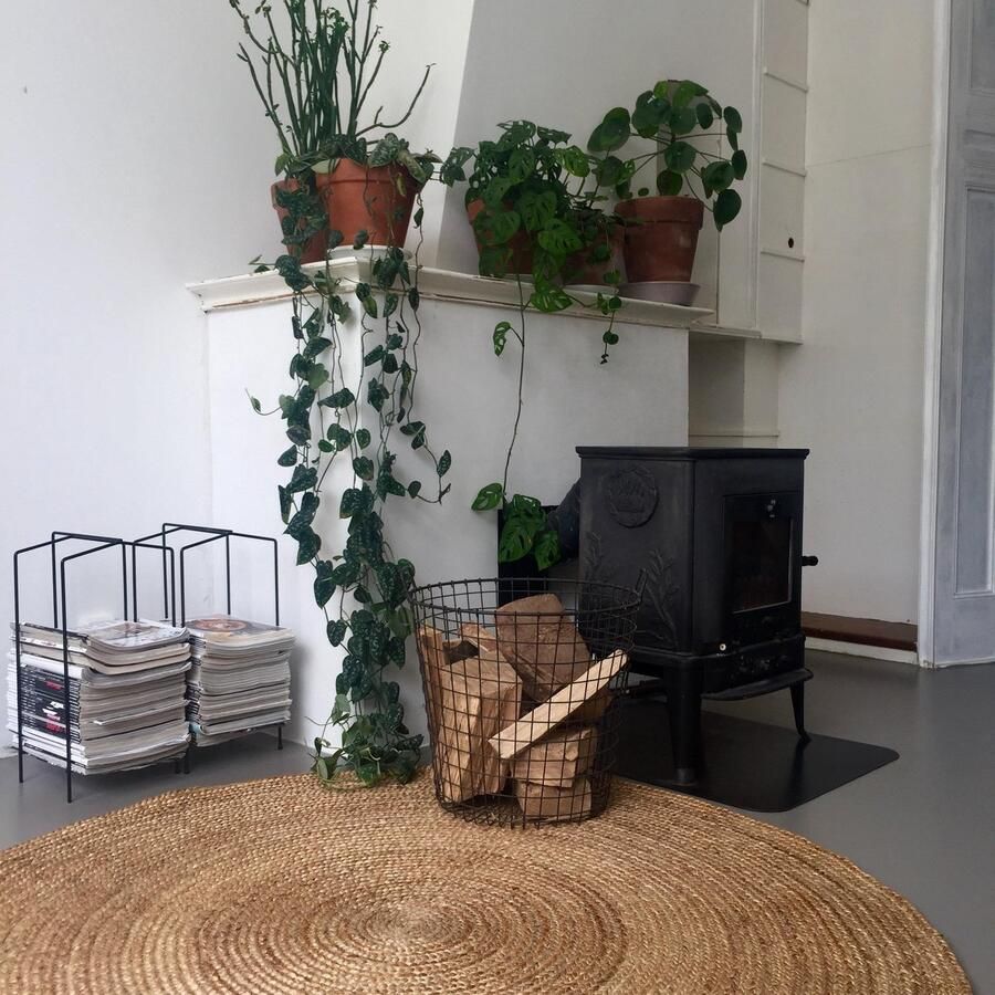 Eva Interior Rond vloerkleed Jute Naturel Beige Jute Rond 240 Ø (XXL)