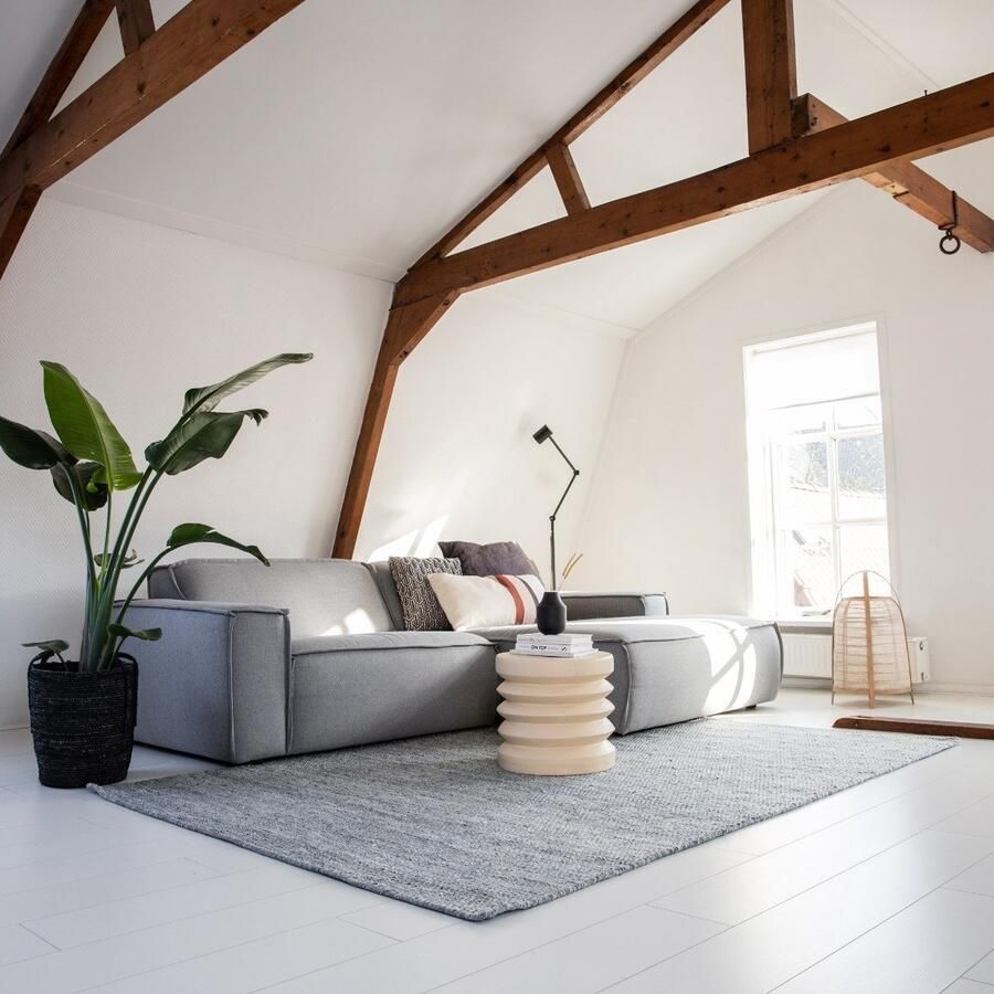 Interieur 05 Vloerkleed Gerecycled Materiaal Ciro Grijs Antraciet Katoen Gerecycled materiaal 240 x 340 (XL)