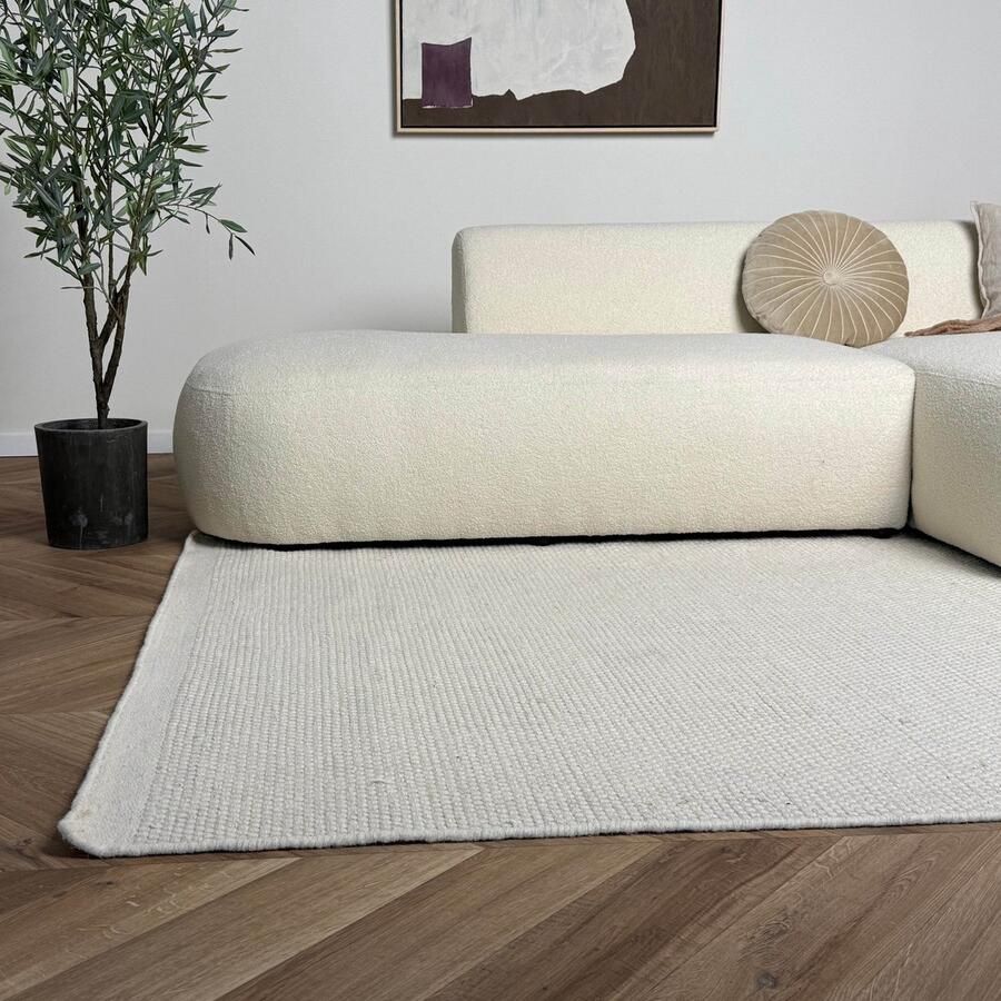 Interieur 05 Wollen vloerkleed Taff wit beige Interieur05 200 x 290 cm (L)