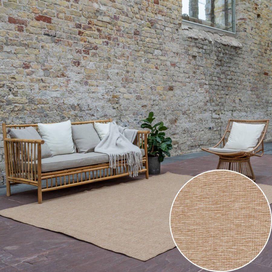 Interieur 05 Jute buitenkleed Naturel Uni Interieur05 Beige Polypropyleen Rond 200 Ø (L)