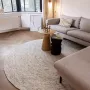 Interieur 05 Rond wollen vloerkleed Gapo beige wit gemeleerd Wol Rond 180 Ø (L) - Thumbnail 1