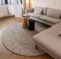 Interieur 05 Rond wollen vloerkleed Gapo grijs gemeleerd Grijs Antraciet Wol Rond 150 Ø (M) - Thumbnail 1